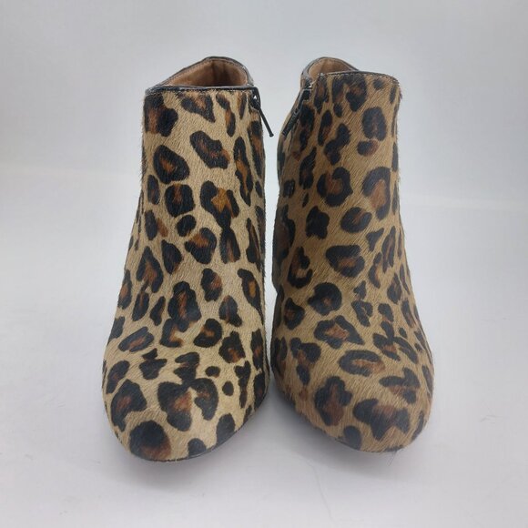 ALDO Leopard Print Heel Ankle Booties - Picture 2 of 8